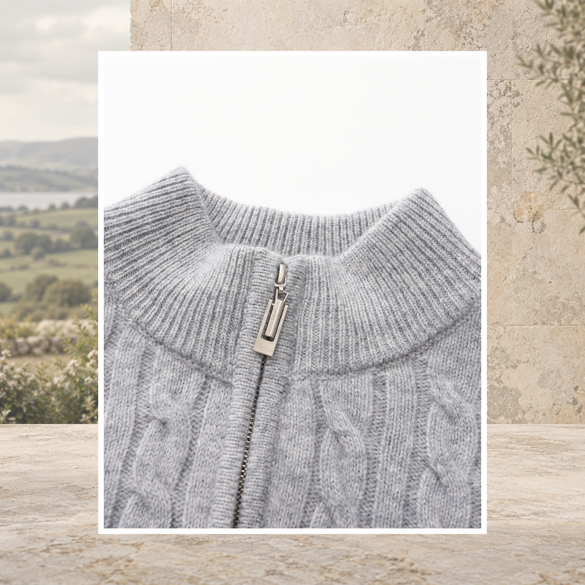 Enda Cashmere Half-Zip