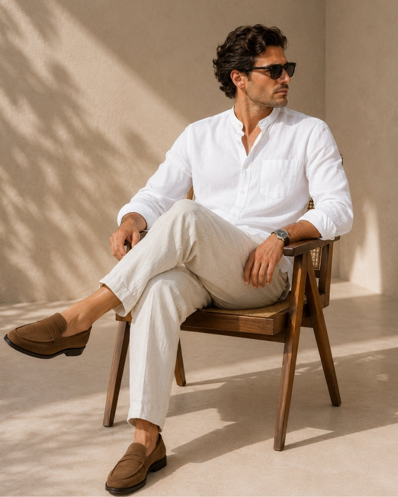 Senan Mandarin Collar Shirt