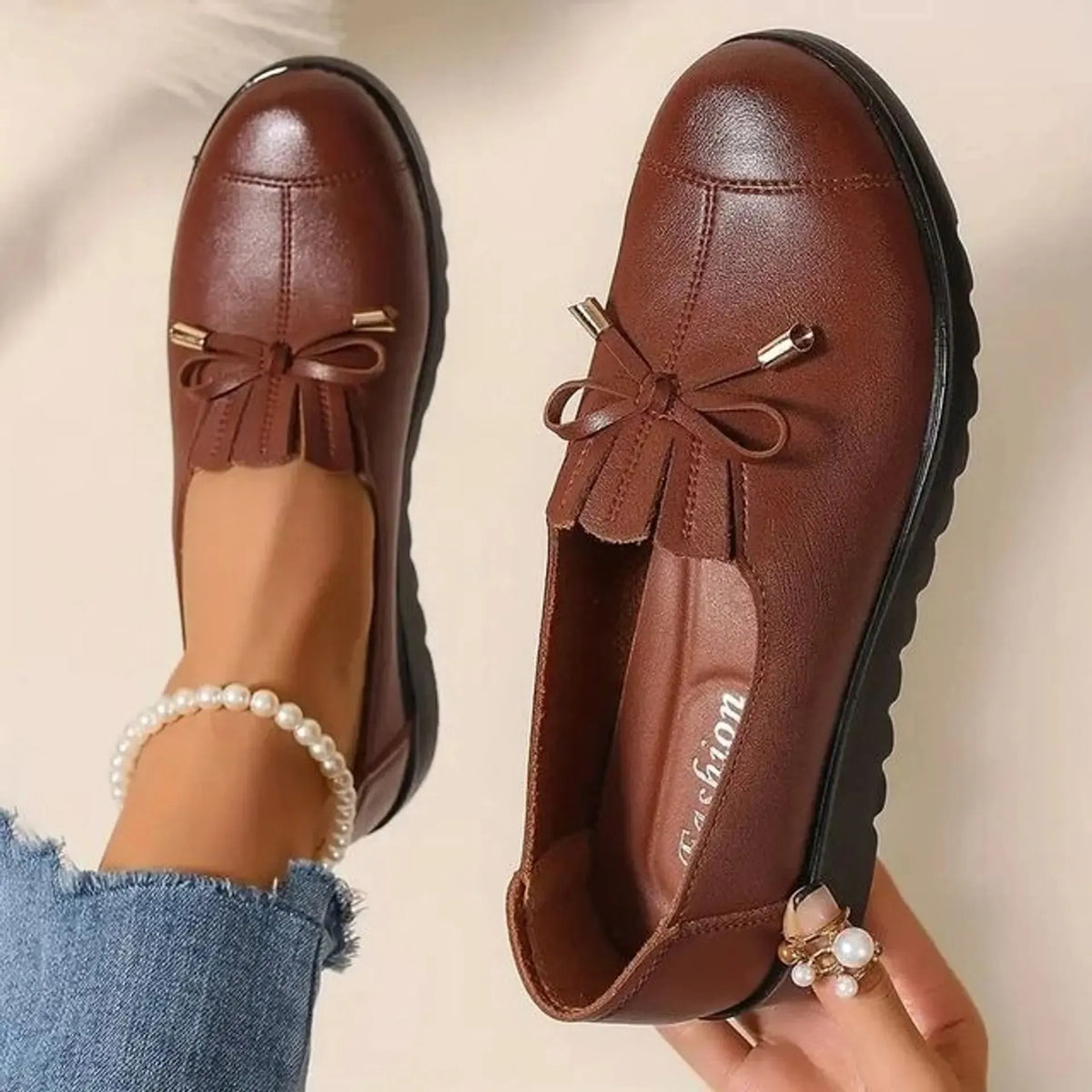 Clare Bow-Detail Comfort Loafers