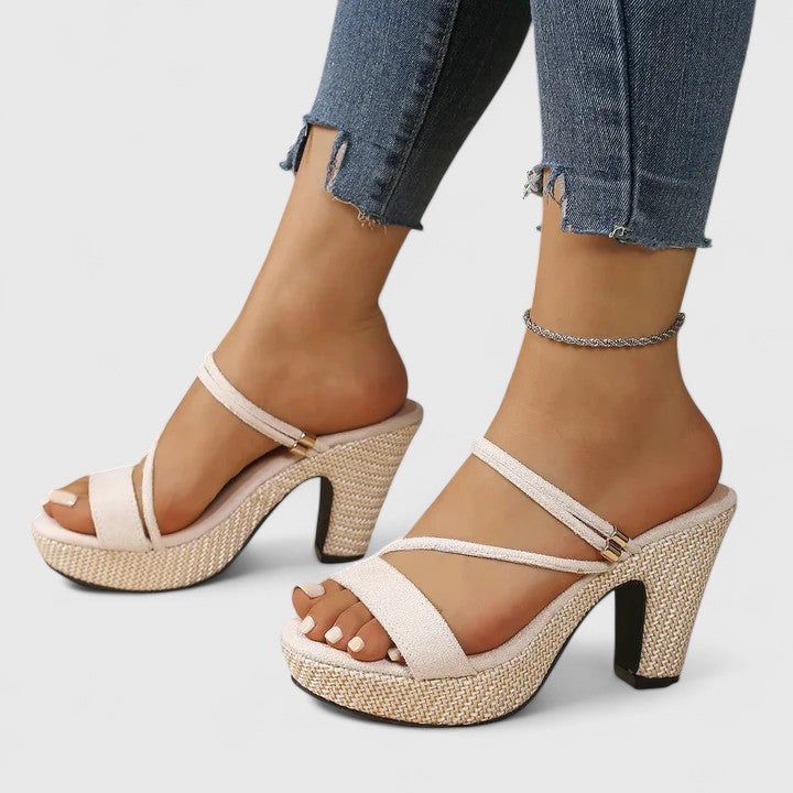 Gloria Fine-Strap Heels