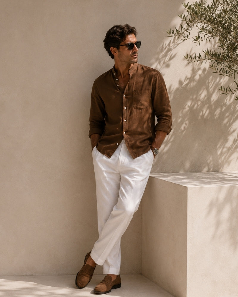 Senan Mandarin Collar Shirt