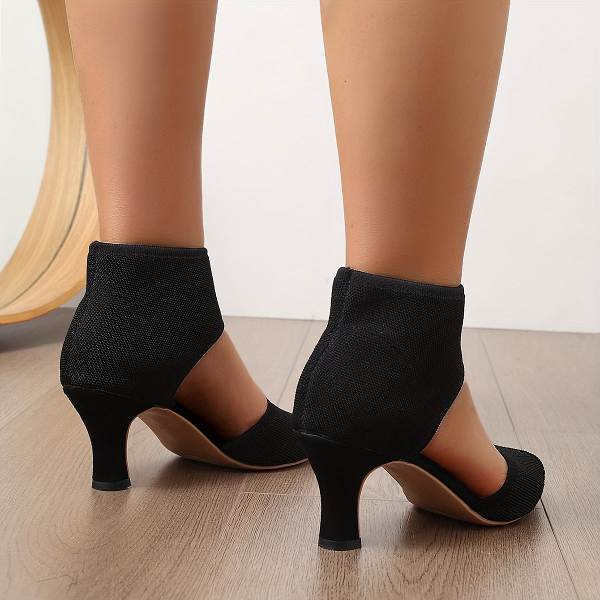 Eliza Stretch Mesh Heels