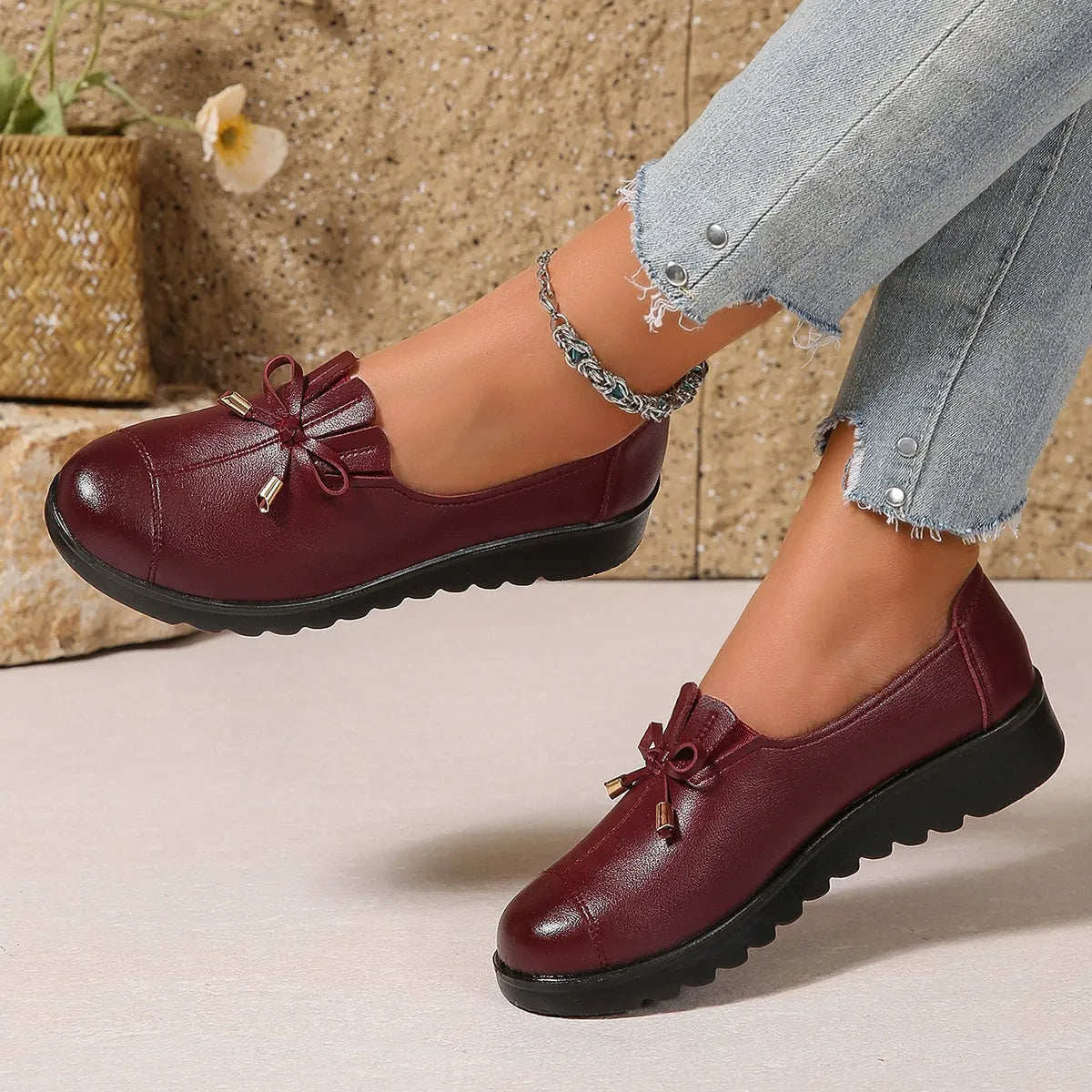 Clare Bow-Detail Comfort Loafers
