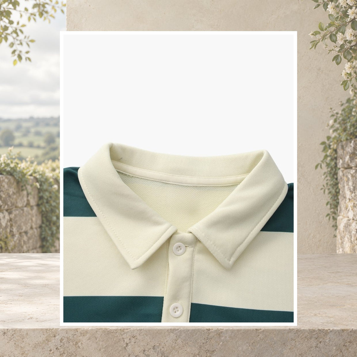 Ruairi Vintage Stripe Rugby Polo