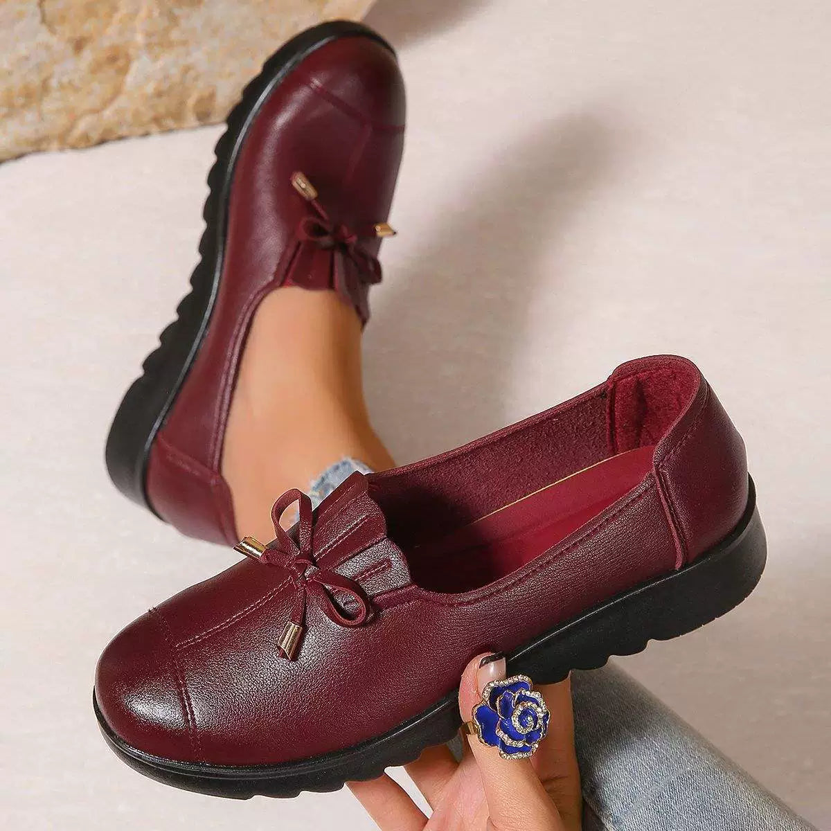 Clare Bow-Detail Comfort Loafers