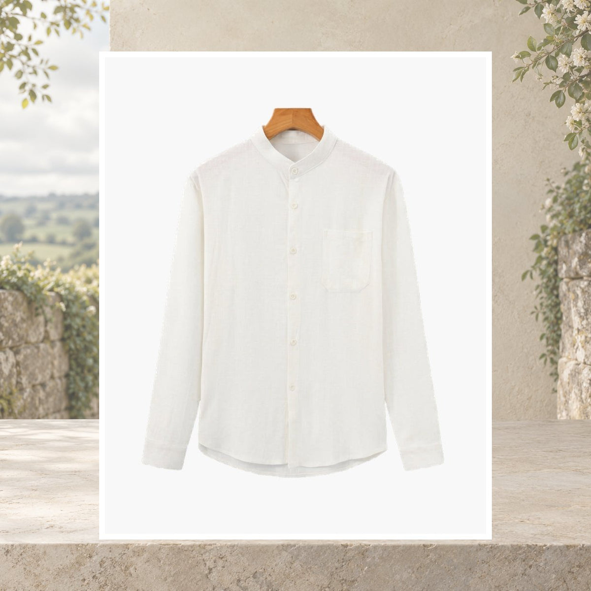 Senan Mandarin Collar Shirt