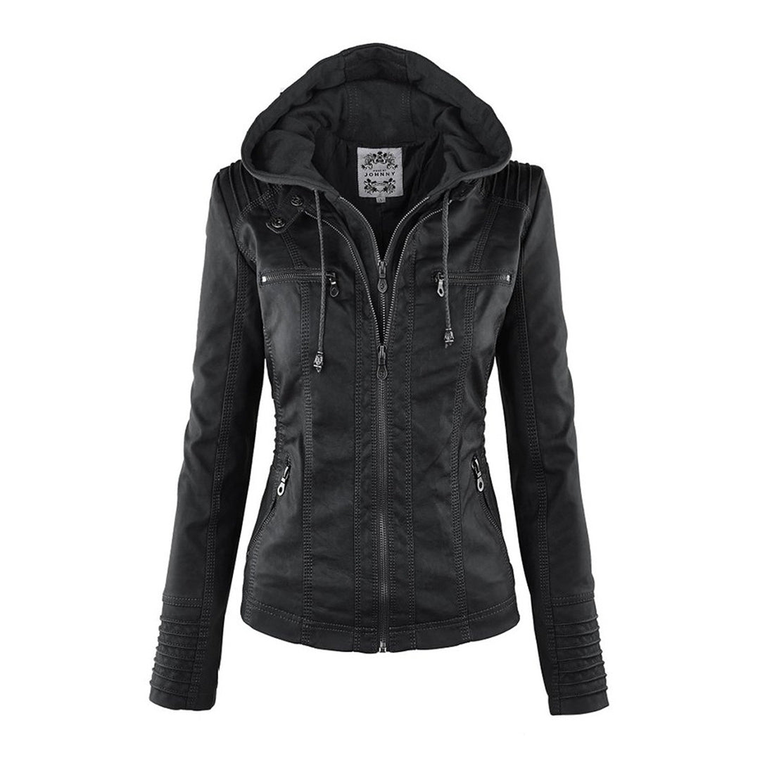 Éadaoin Hooded Moto Jacket