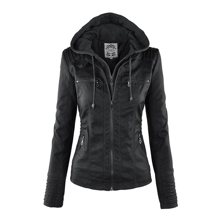 Éadaoin Hooded Moto Jacket