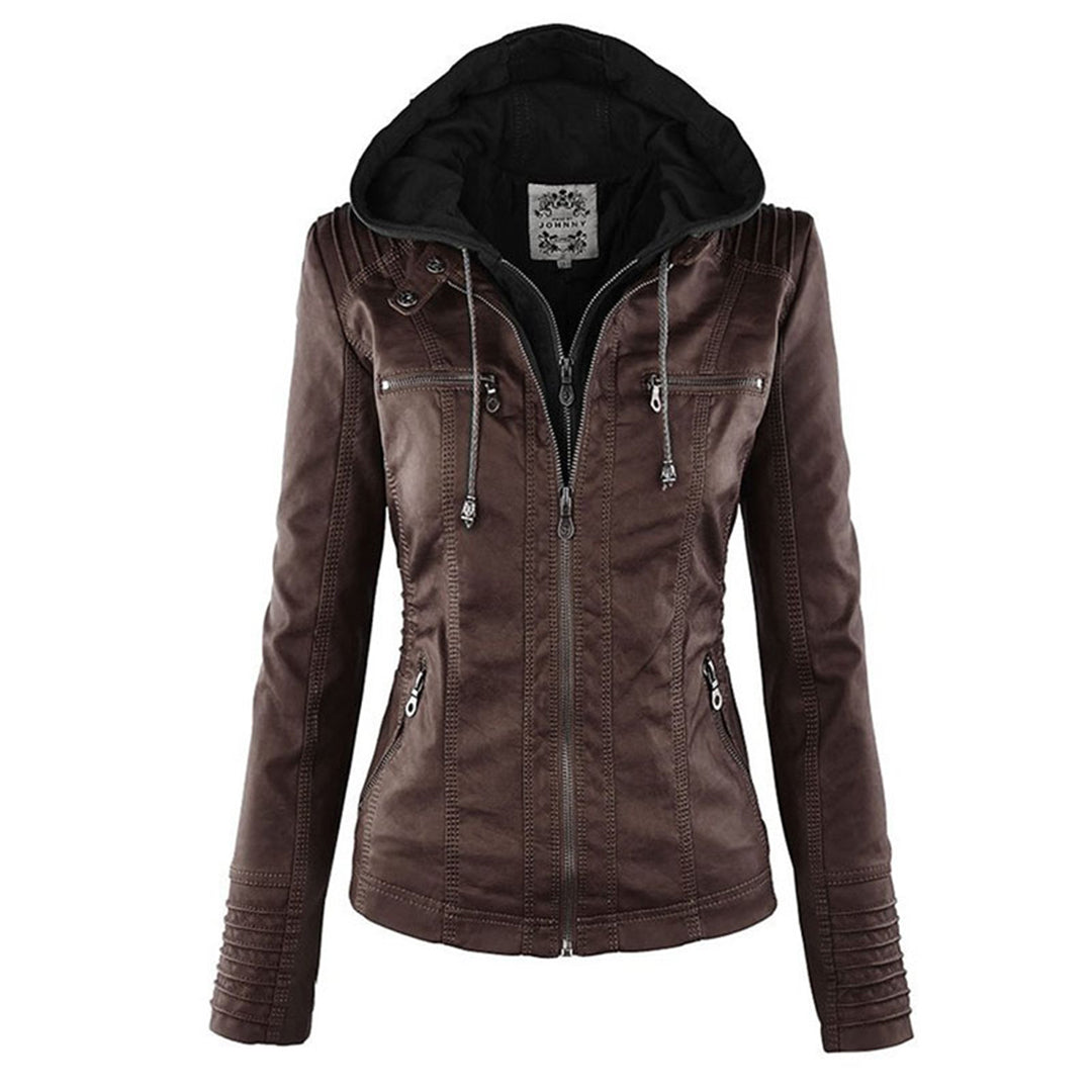 Éadaoin Hooded Moto Jacket
