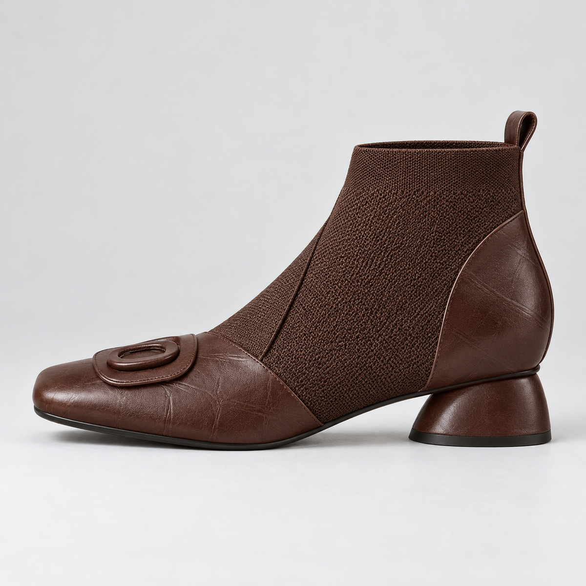 Megan Square-Toe Ankle Boots