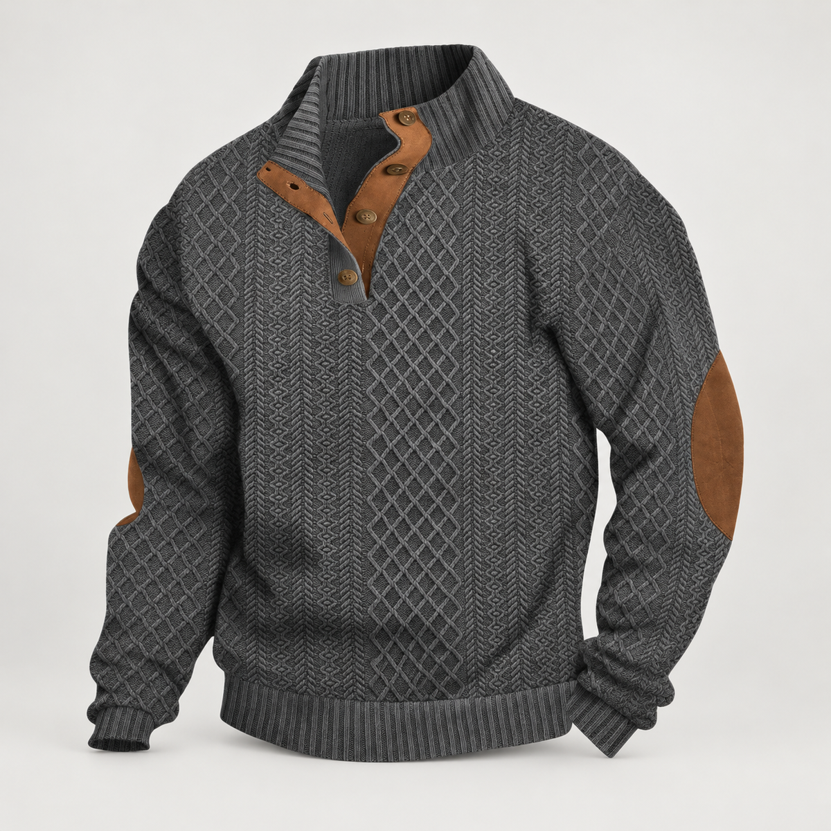 Fionn High-Collar Knit Pullover