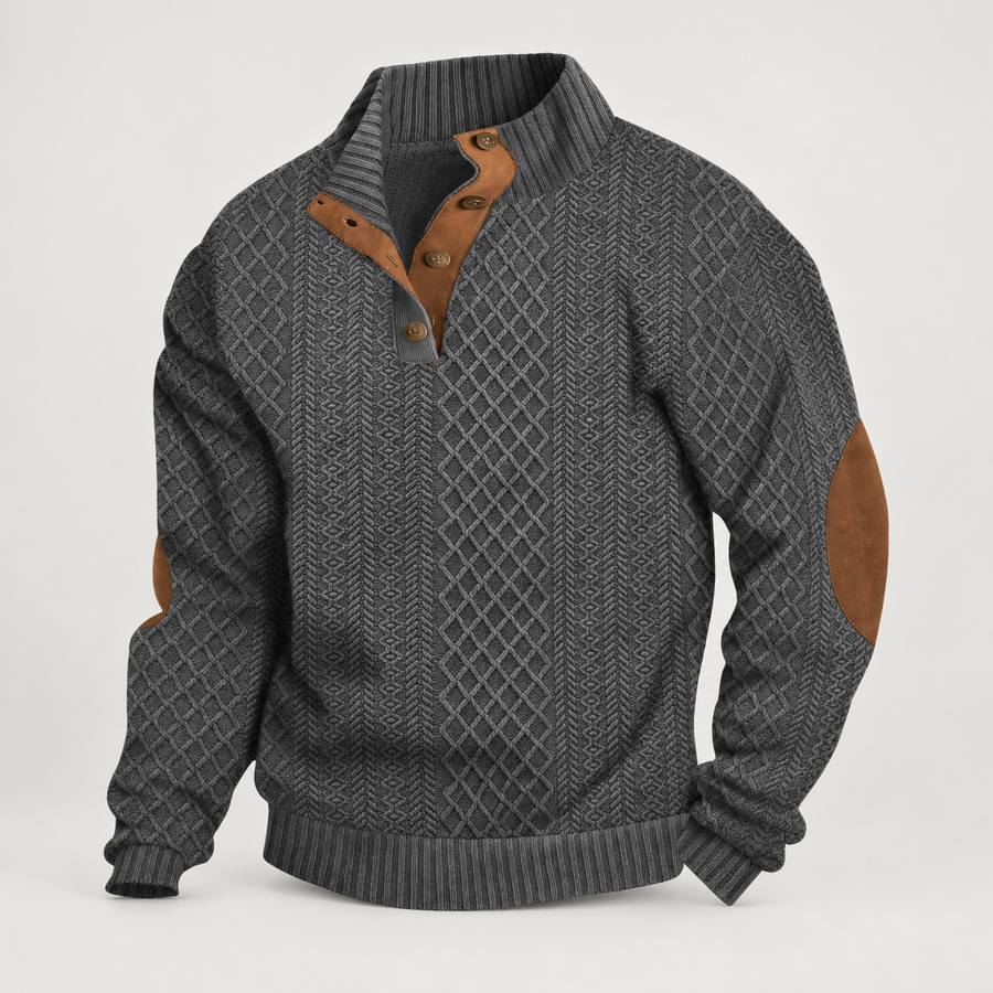 Fionn High-Collar Knit Pullover