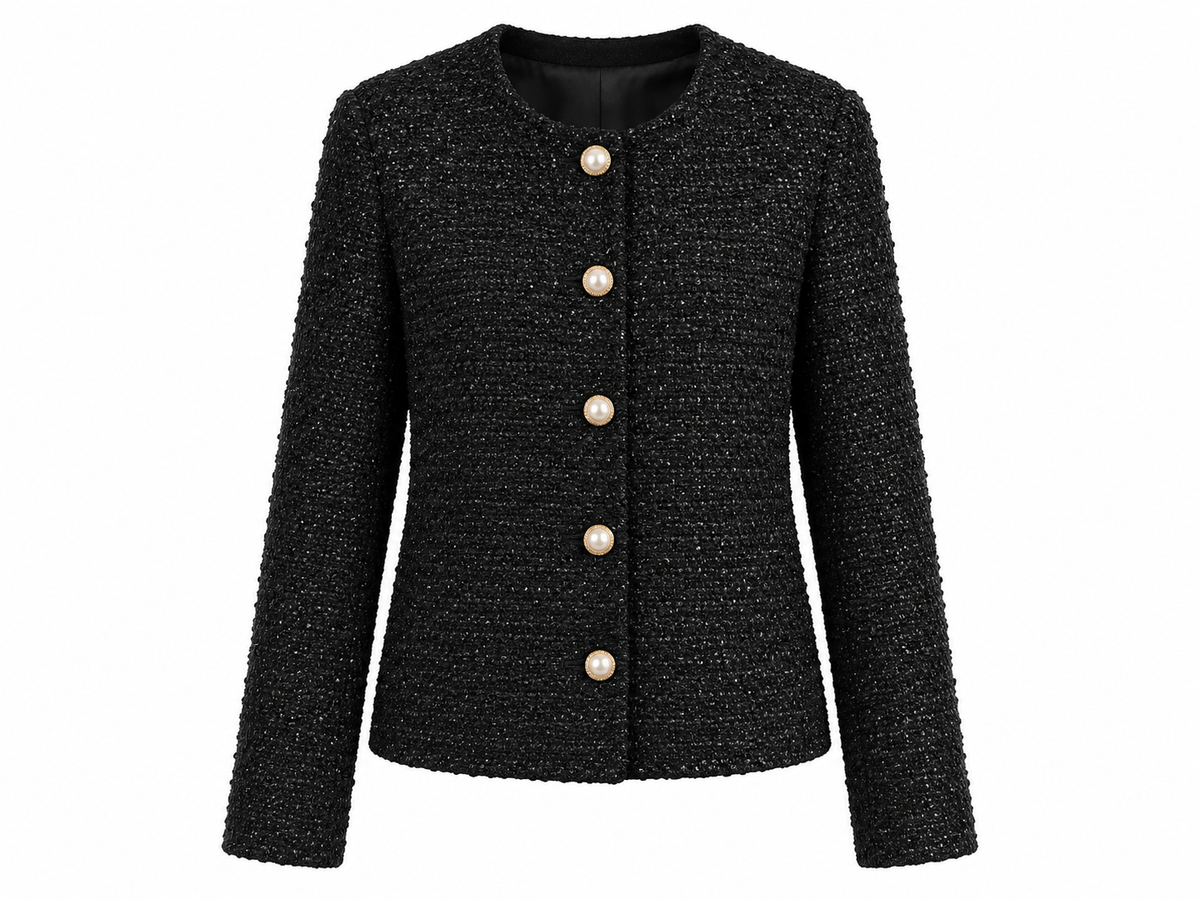 Niamh Textured Button Jacket