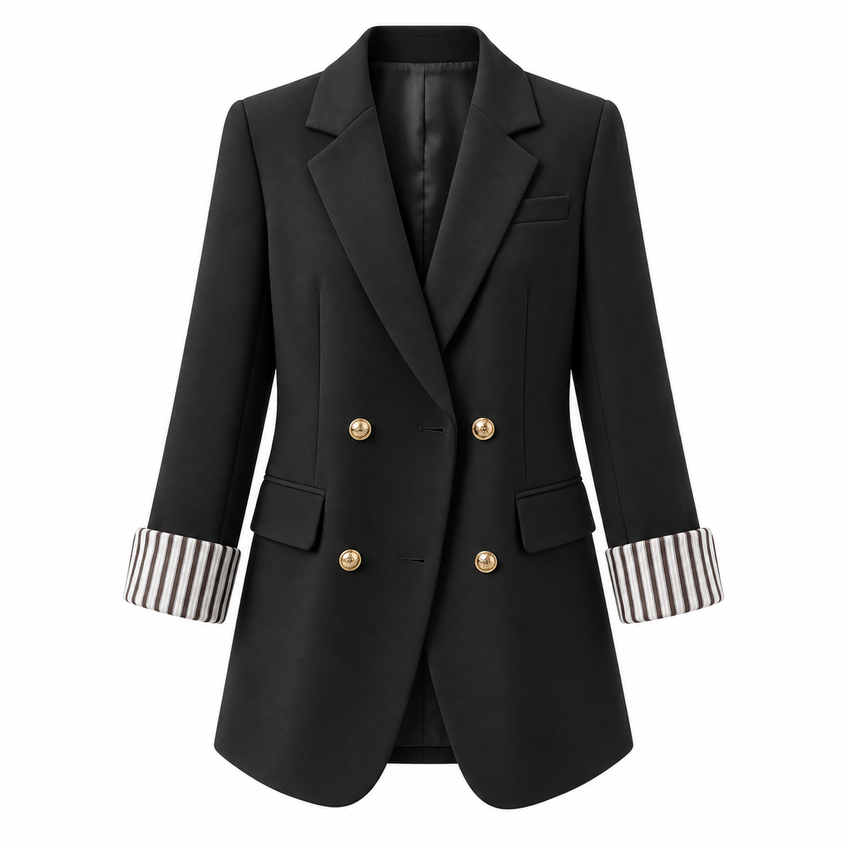 Deirdre Contrast Cuff Blazer