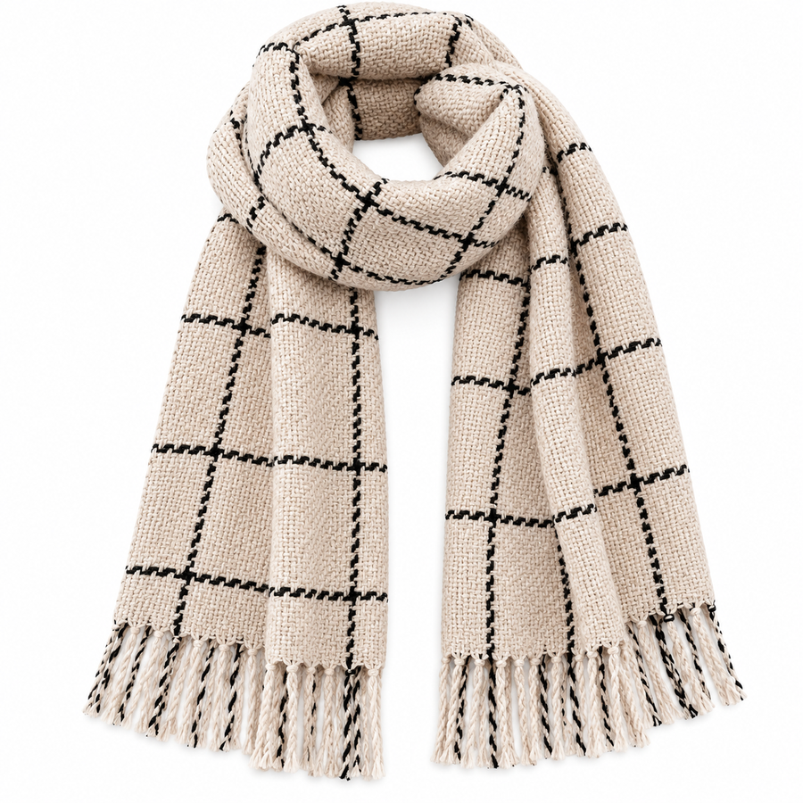 Ailbhe Checked Winter Scarf