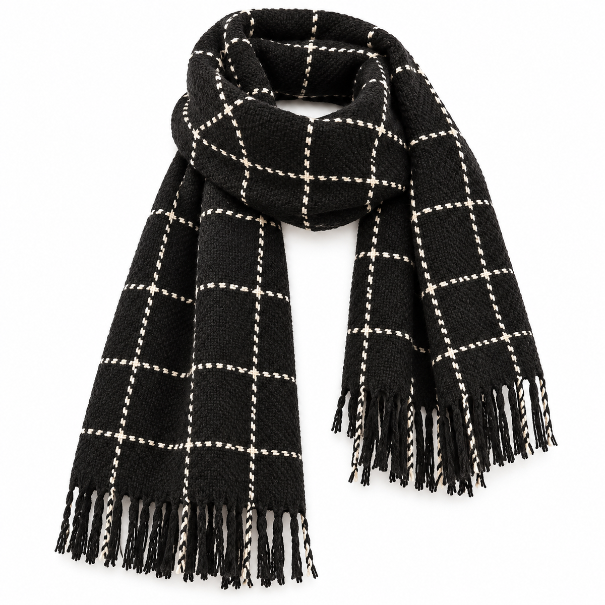 Ailbhe Checked Winter Scarf