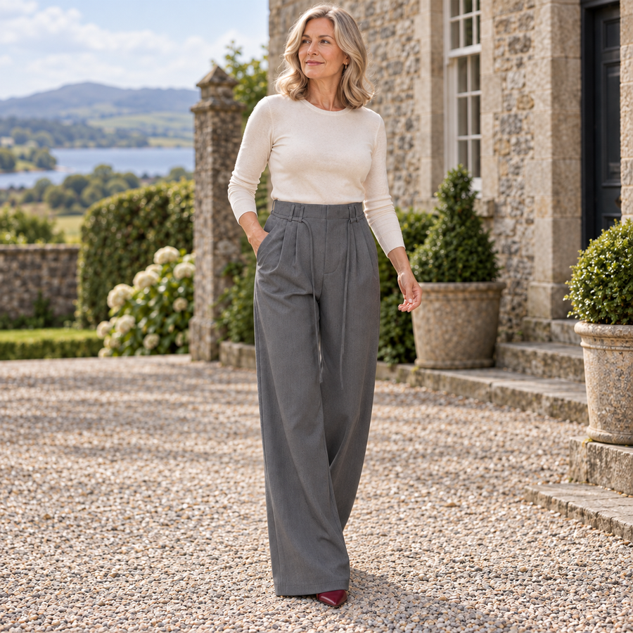 Eimear Tailored Wide-Leg Trousers