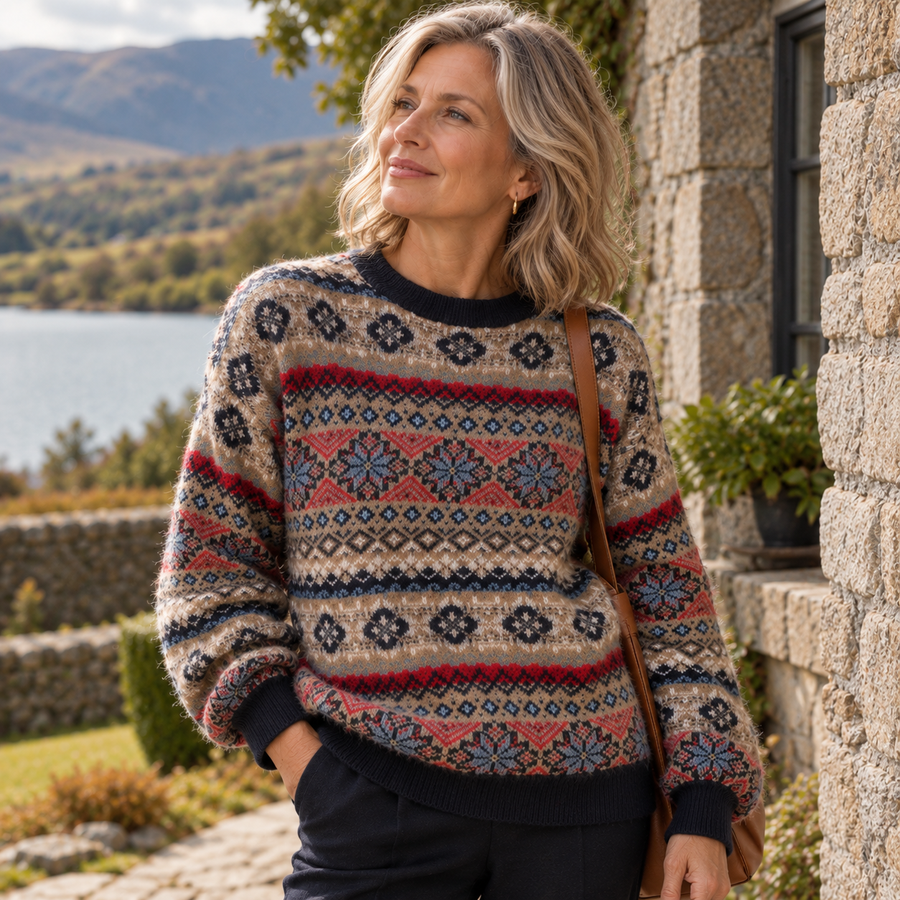 Siobhán Jacquard Knit Jumper