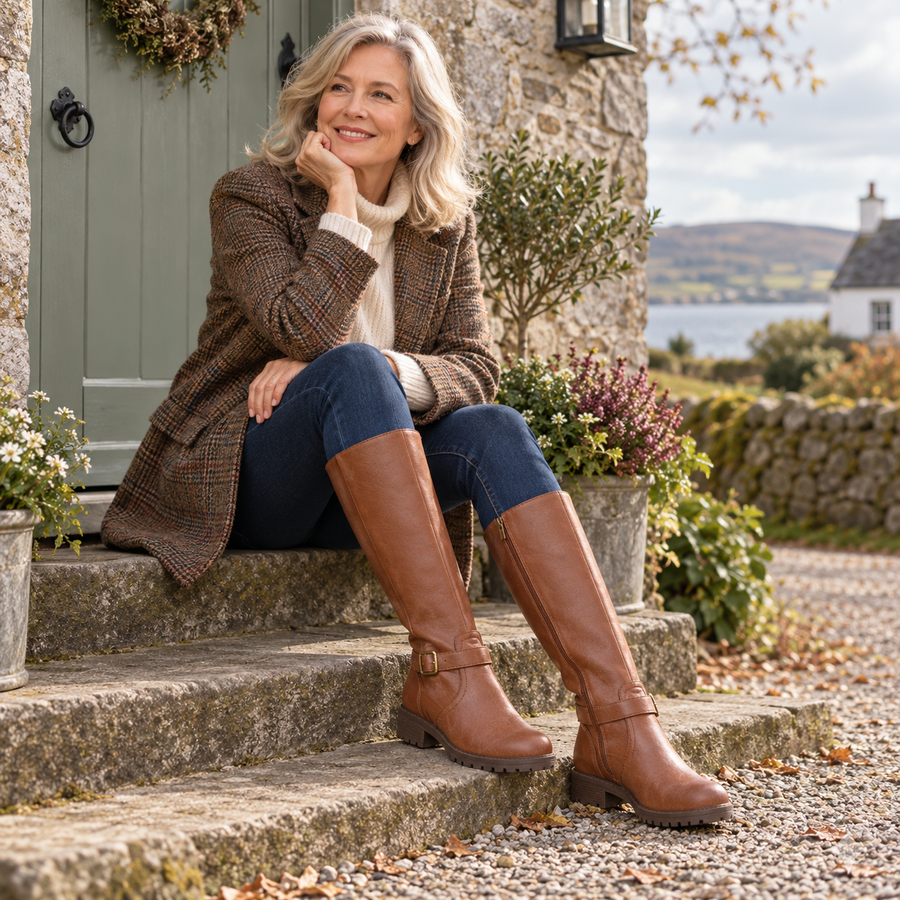 Aibhlín Side-Zip Long Boots