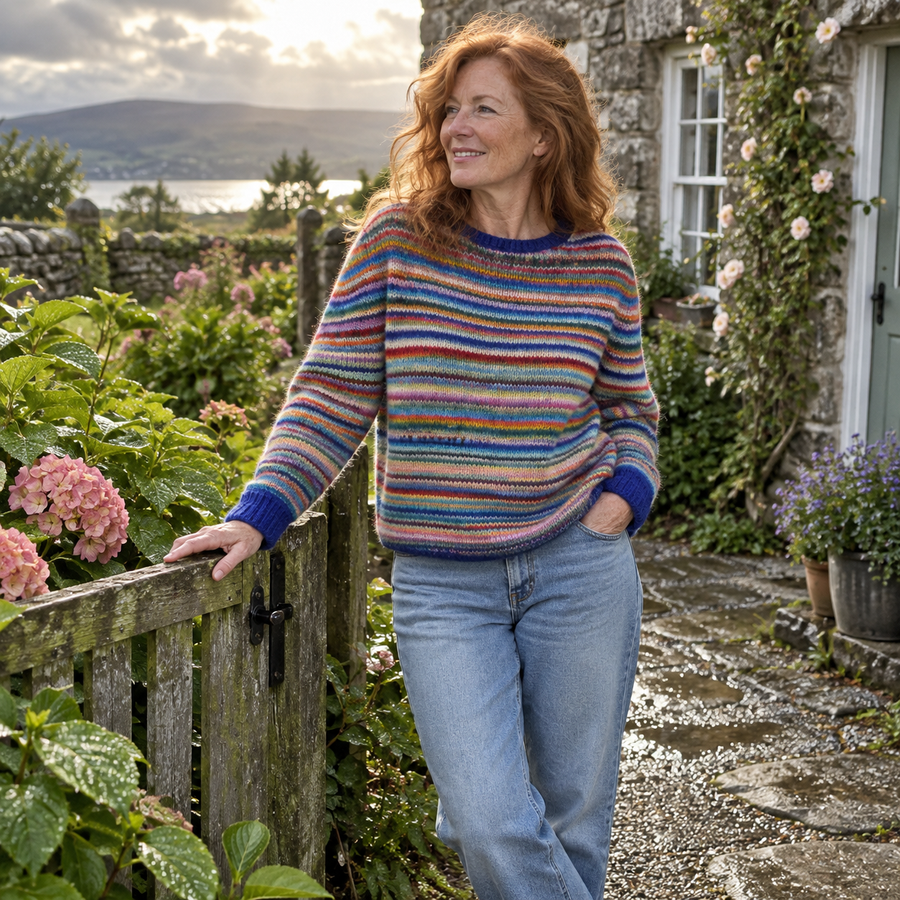 Orla Fine-Stripe Knit Jumper