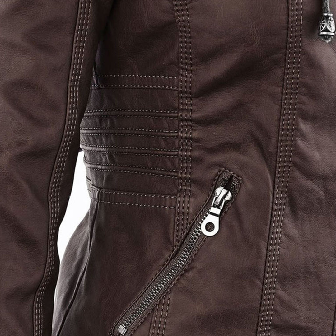 Éadaoin Hooded Moto Jacket