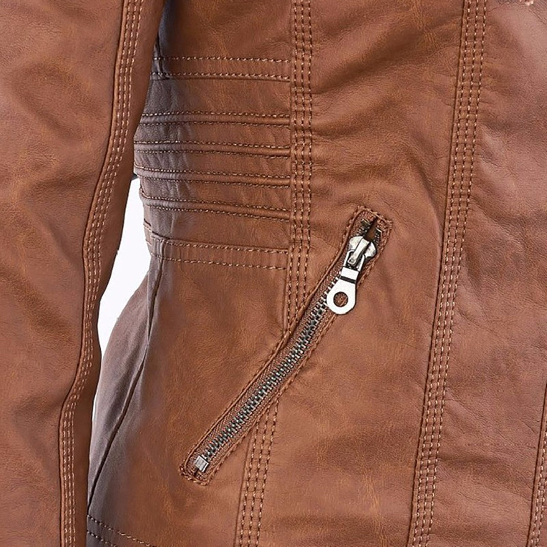 Éadaoin Hooded Moto Jacket