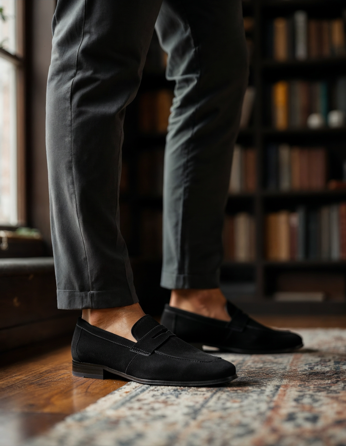 Donal Suede Penny Loafers