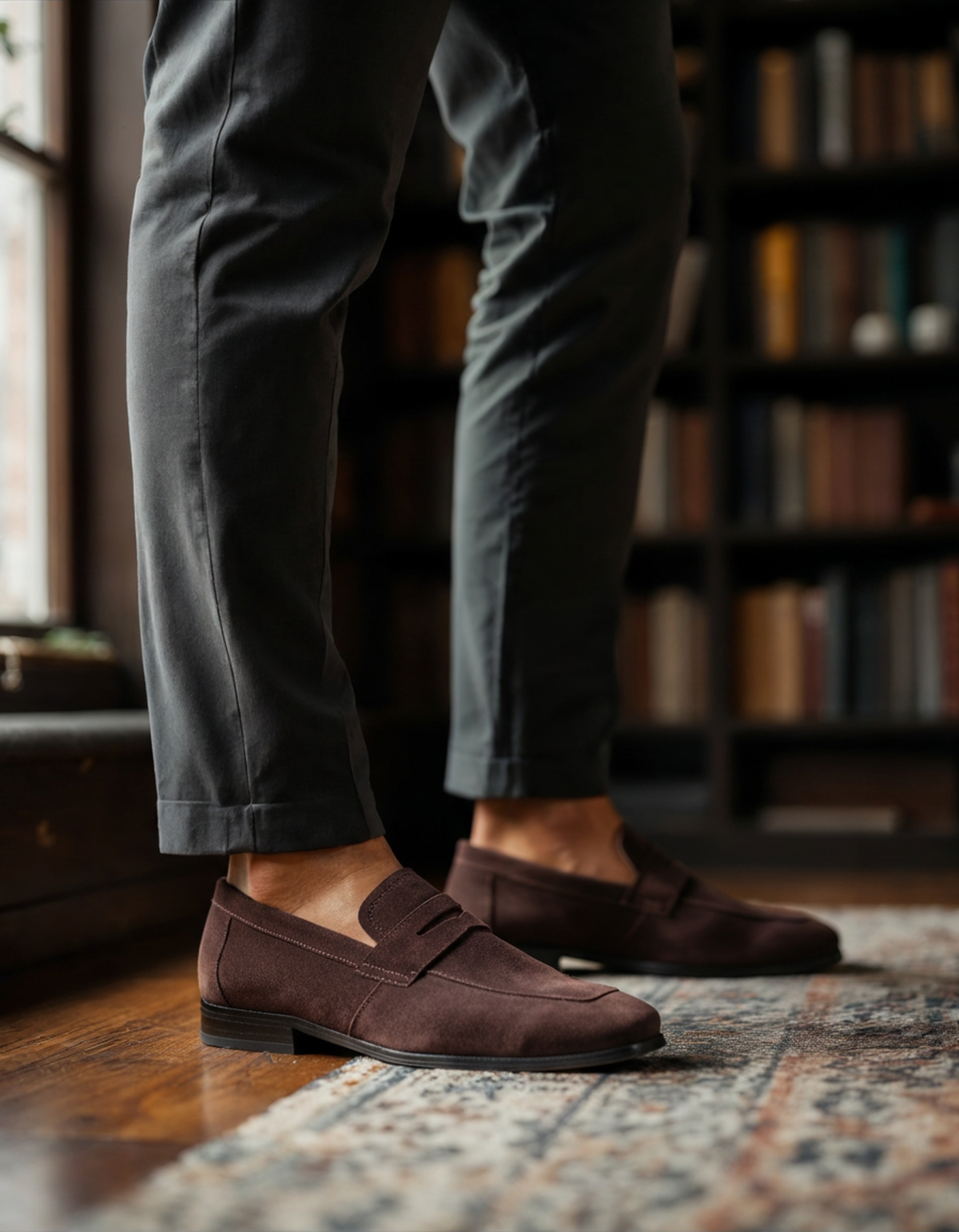 Donal Suede Penny Loafers