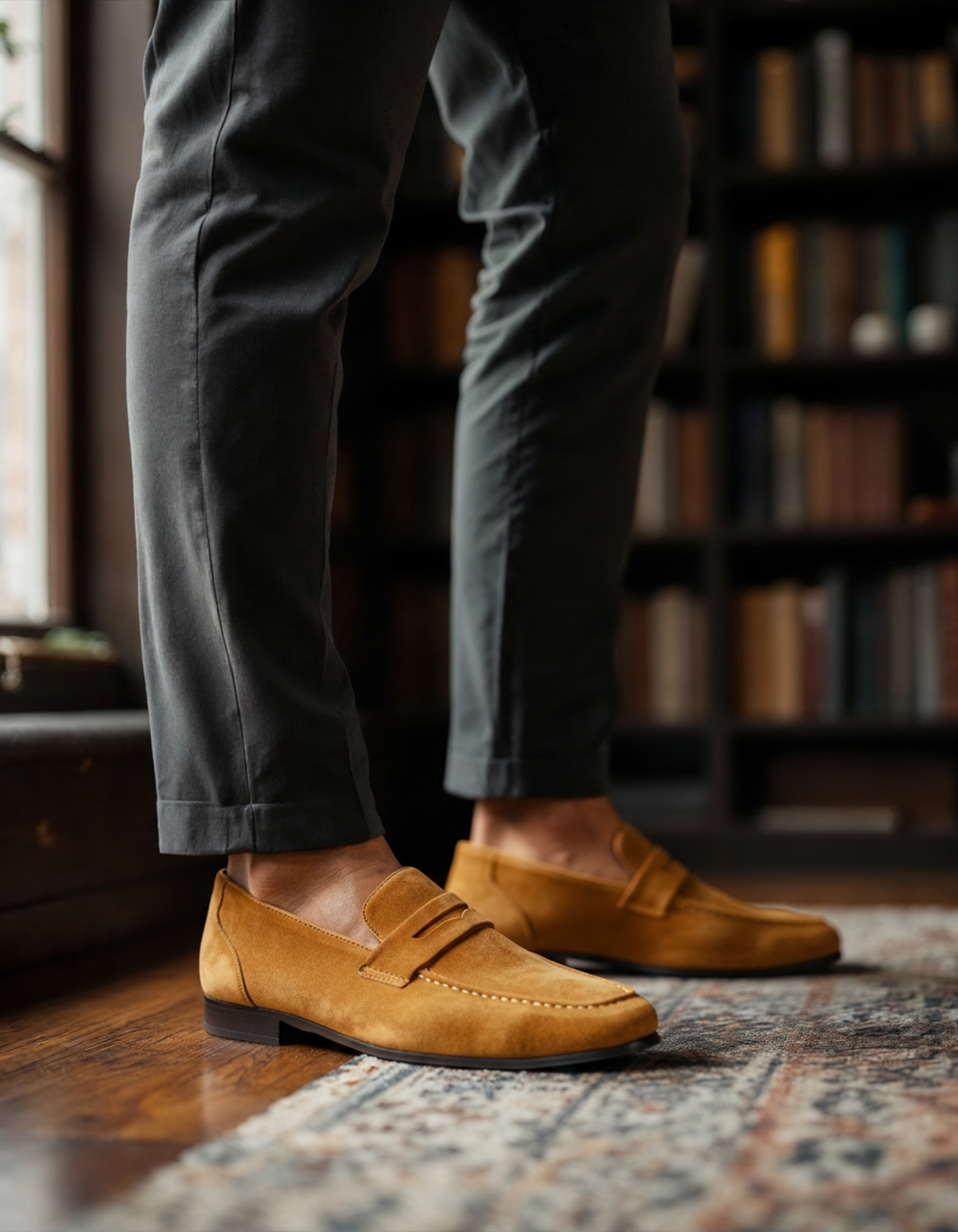 Donal Suede Penny Loafers