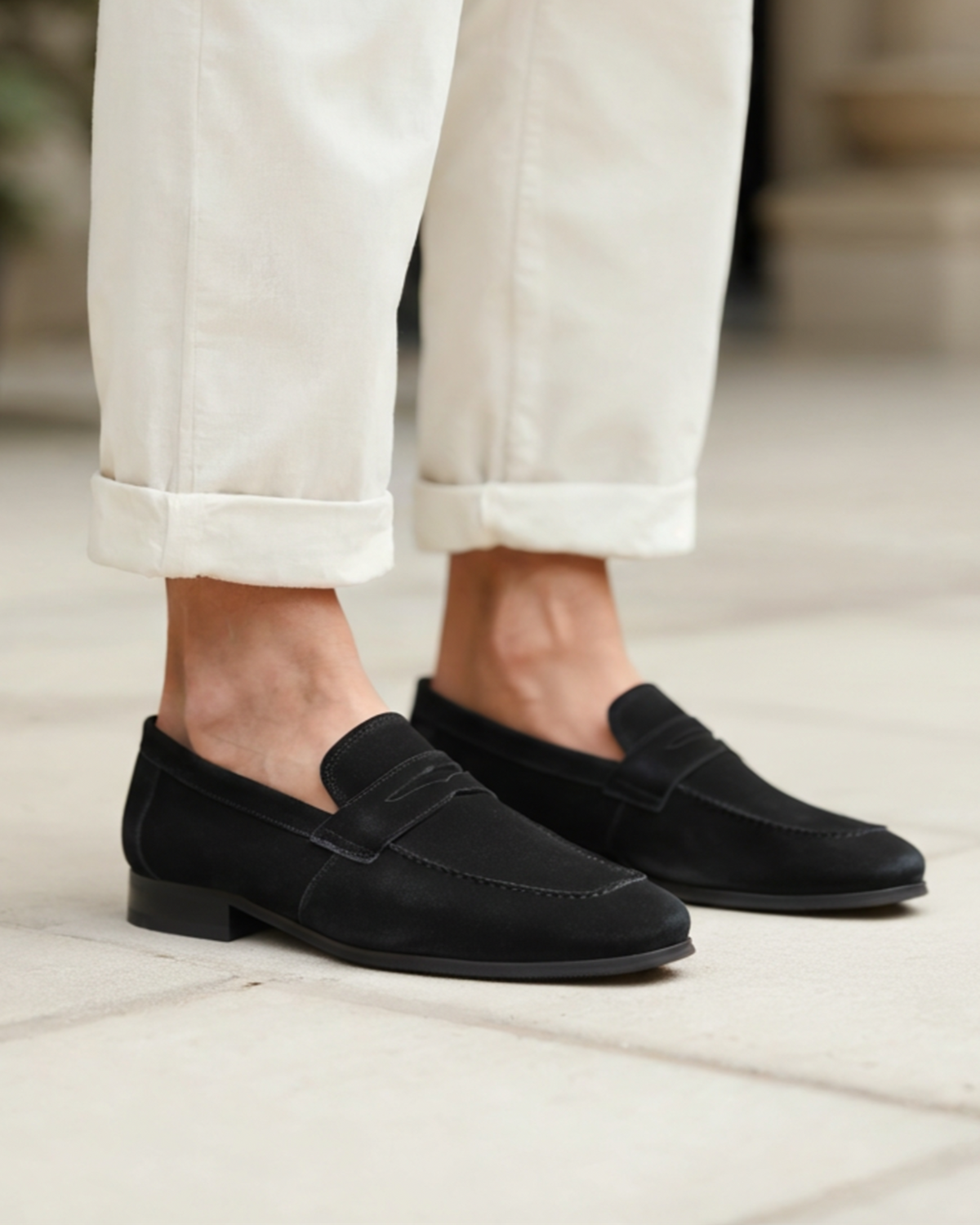 Donal Suede Penny Loafers