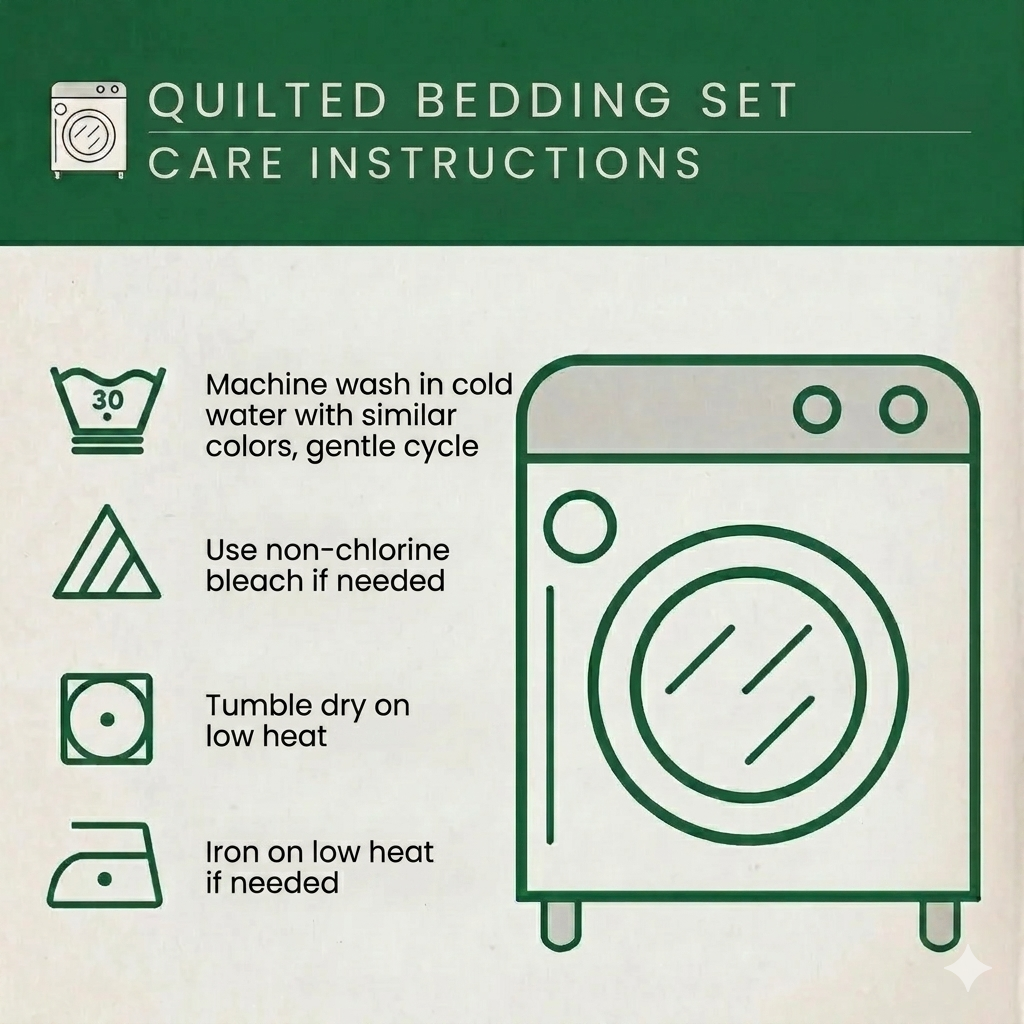 Island Breeze 3-Piece Quilted Bedding Set