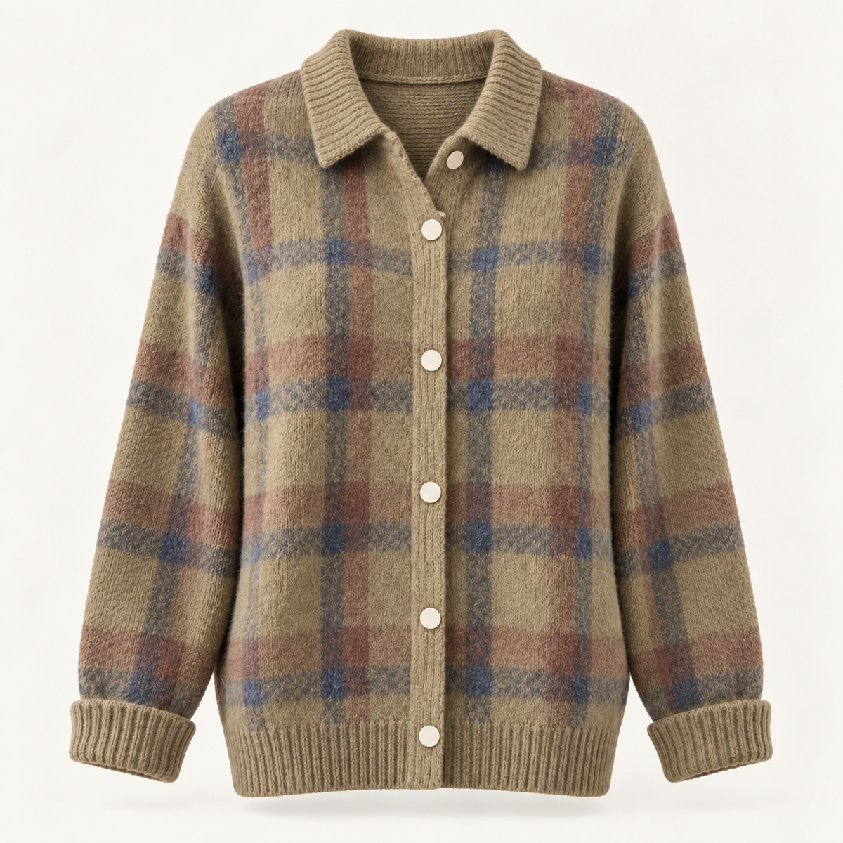 Alma Contrast Plaid Jumper