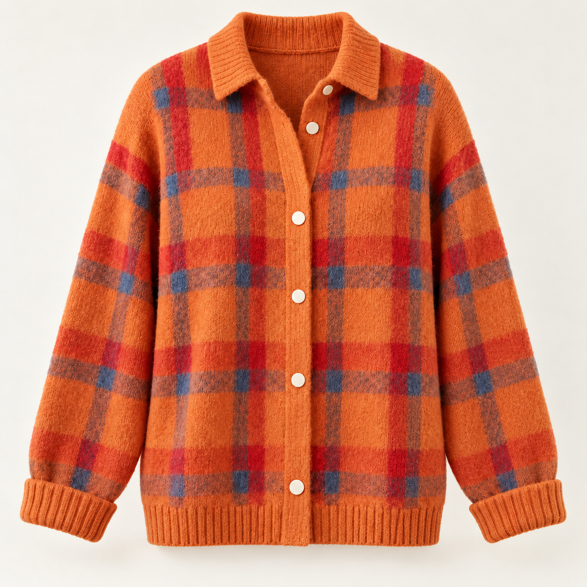 Alma Contrast Plaid Jumper