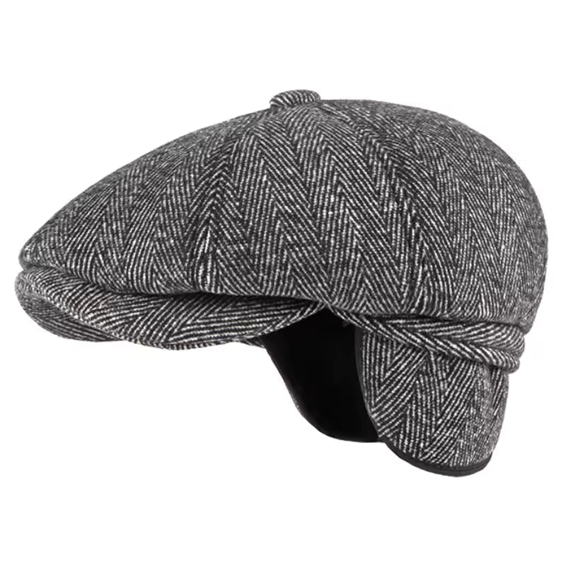 Niall Herringbone Earflap Paddy Cap