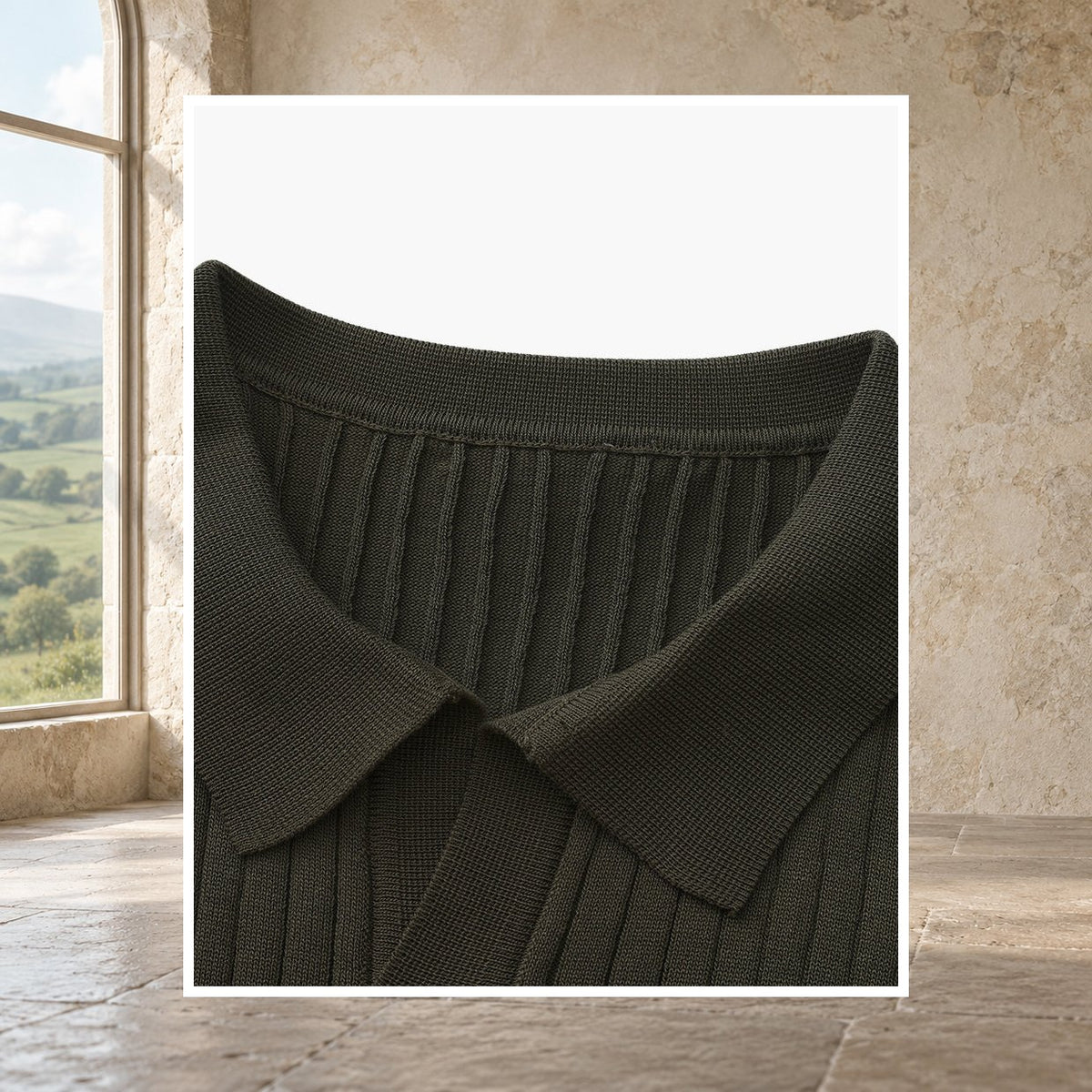 Keegan Ribbed Polo