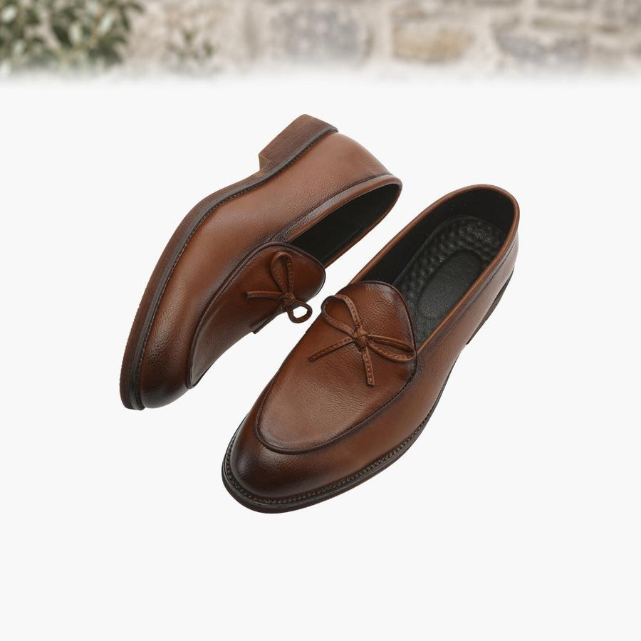 Conall Lace-Up Leather Loafers