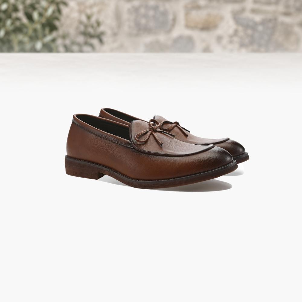 Conall Lace-Up Leather Loafers