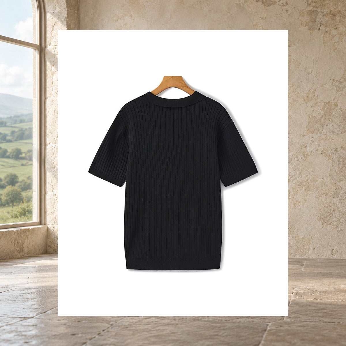 Keegan Ribbed Polo