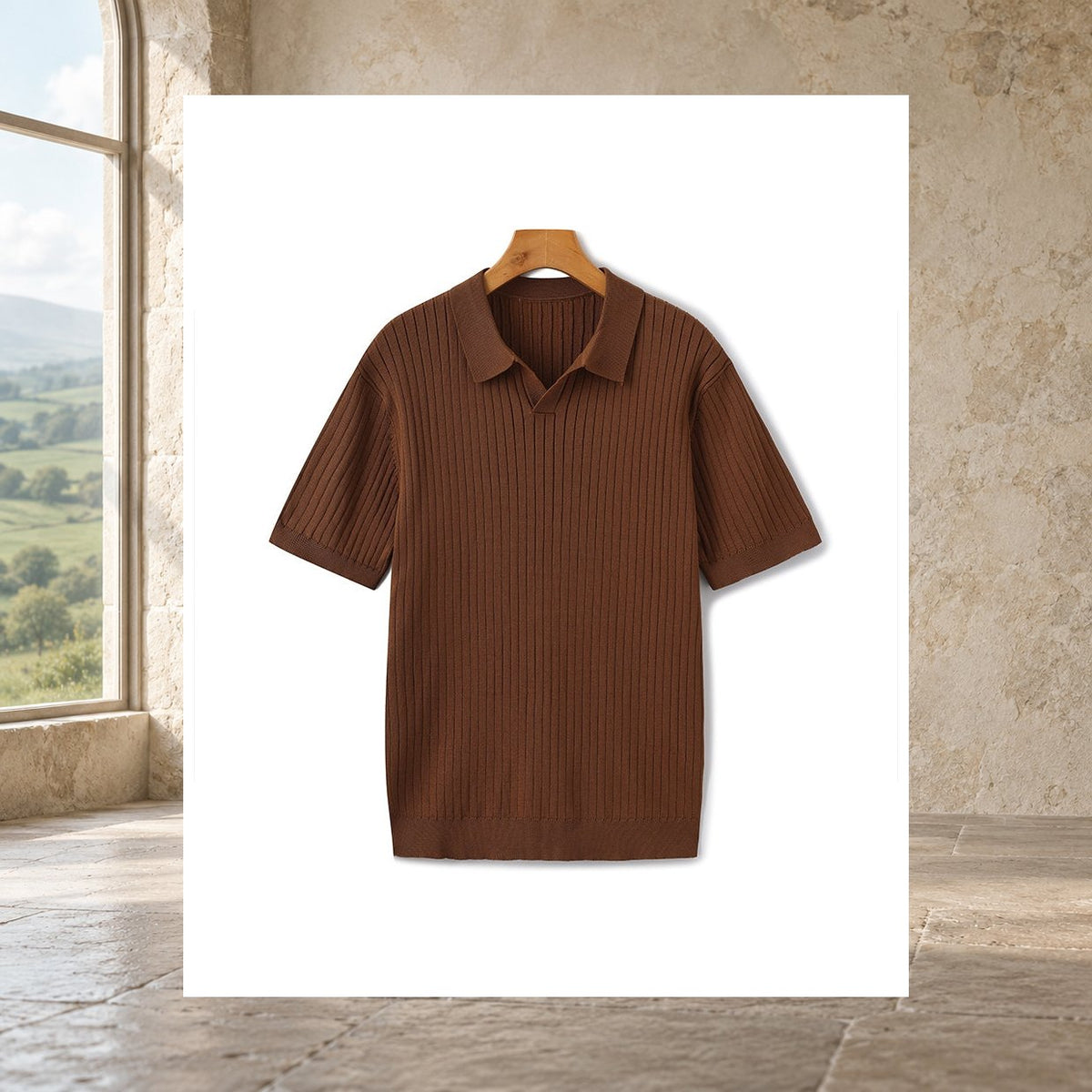 Keegan Ribbed Polo