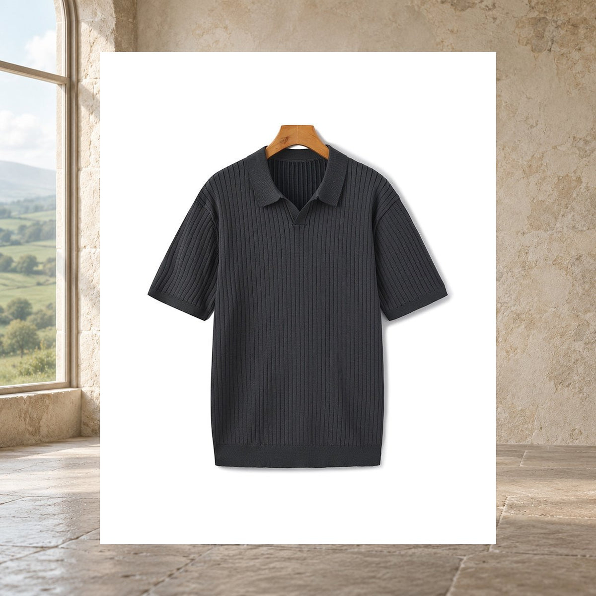 Keegan Ribbed Polo