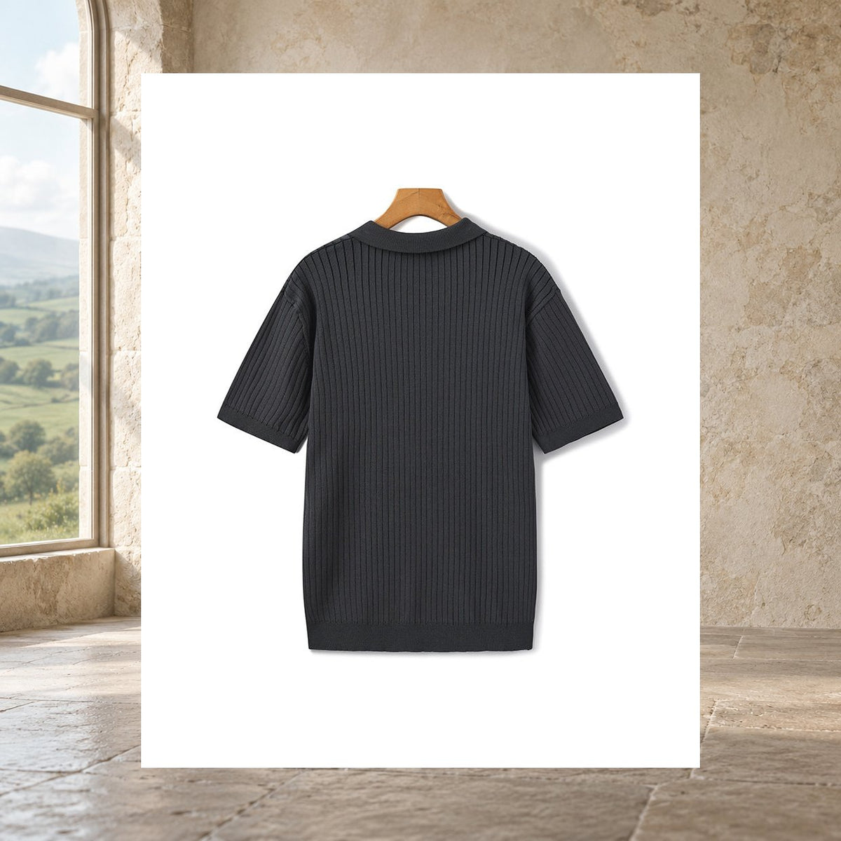 Keegan Ribbed Polo