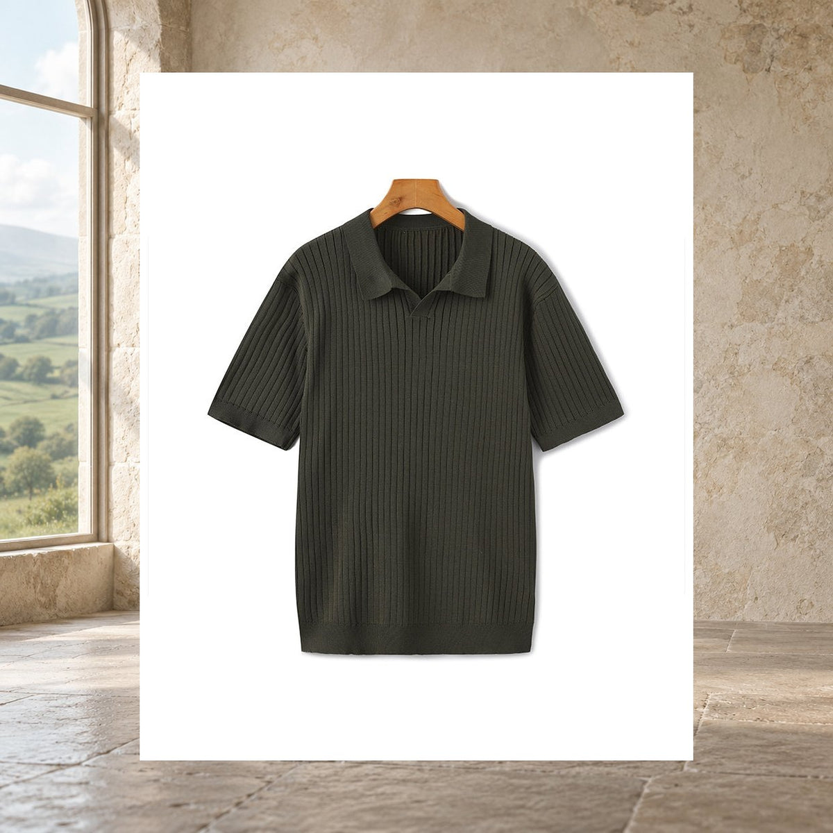 Keegan Ribbed Polo