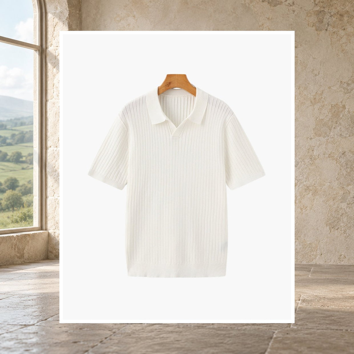 Keegan Ribbed Polo