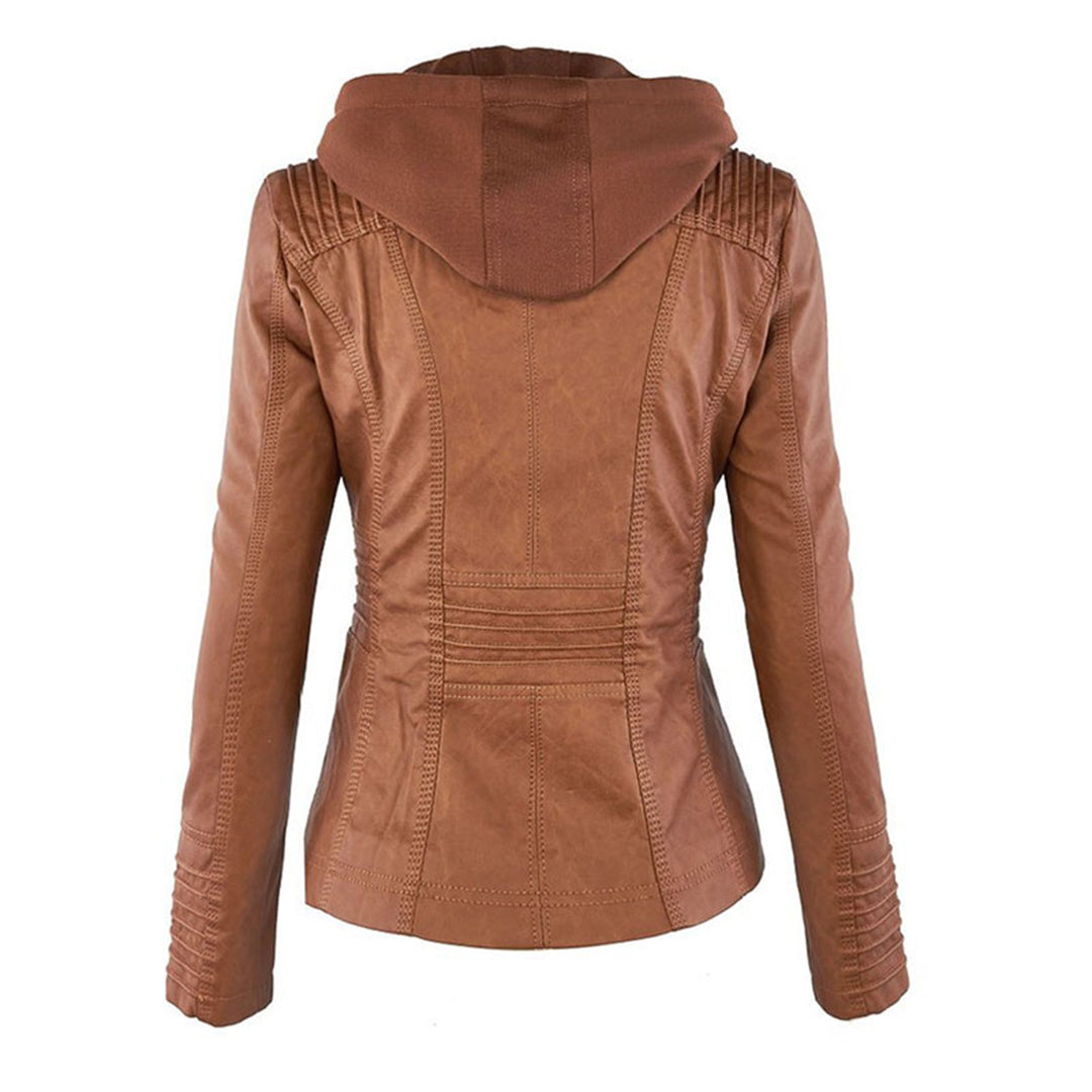 Éadaoin Hooded Moto Jacket