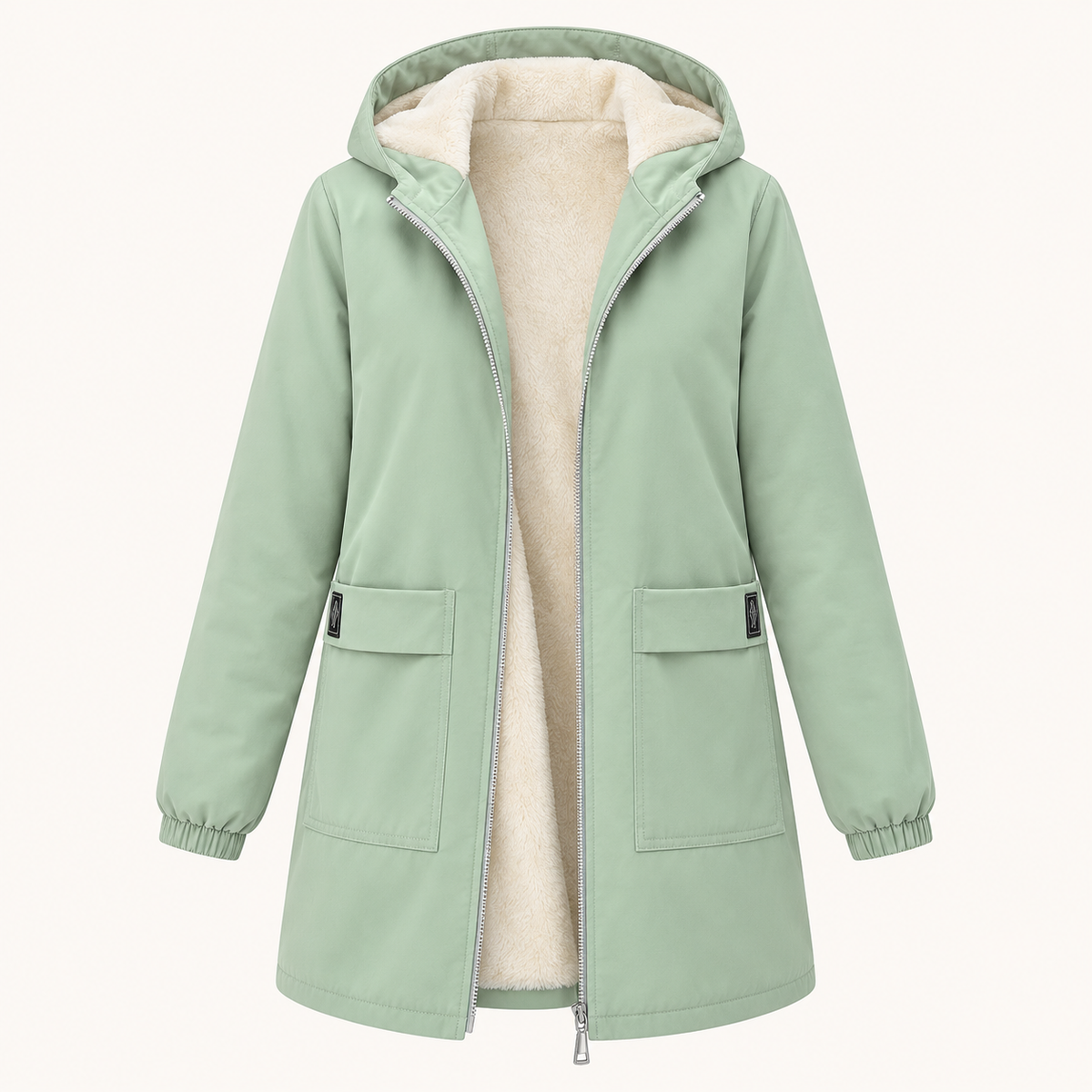 Keira Hooded Mid-Length Jacket