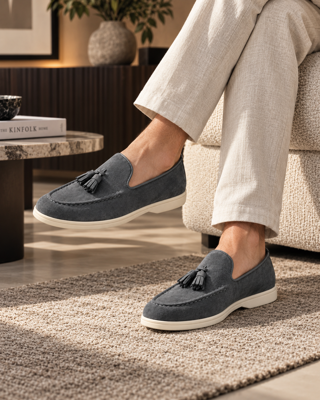 Ronan Suede Tassel Loafers