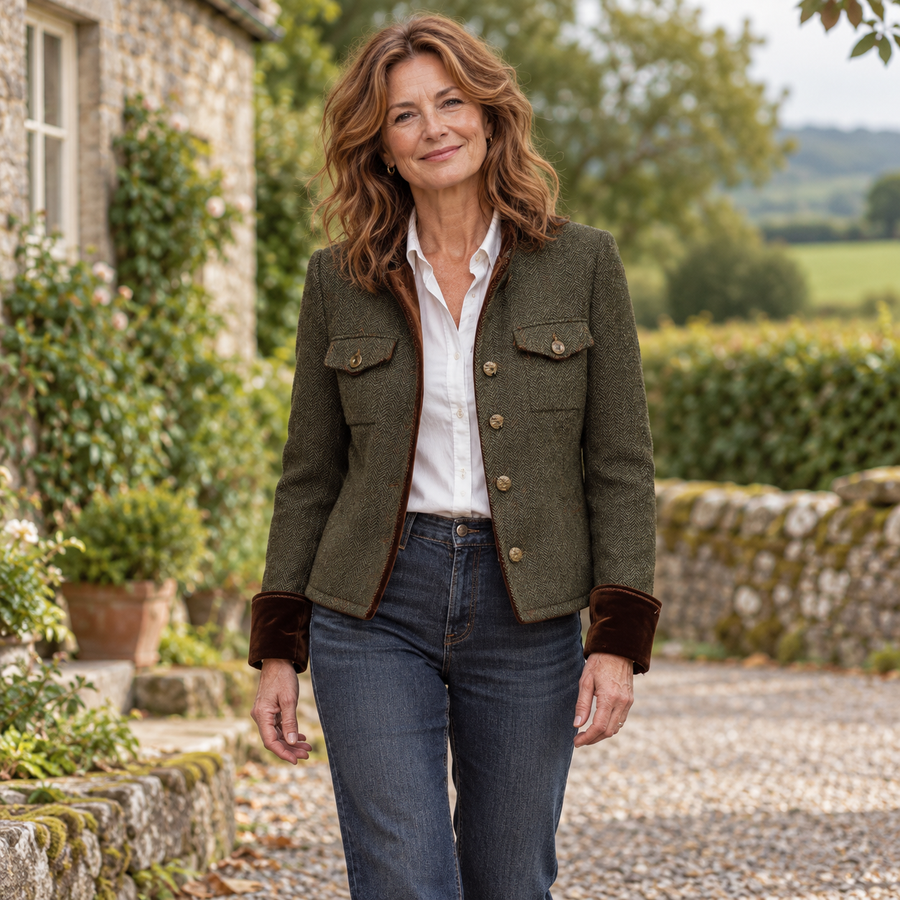 Síofra Contrast-Trim Blazer