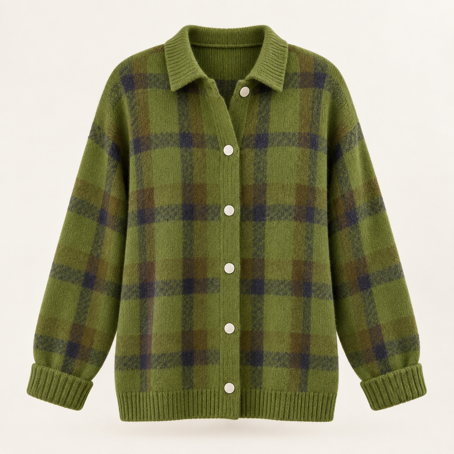 Alma Contrast Plaid Jumper