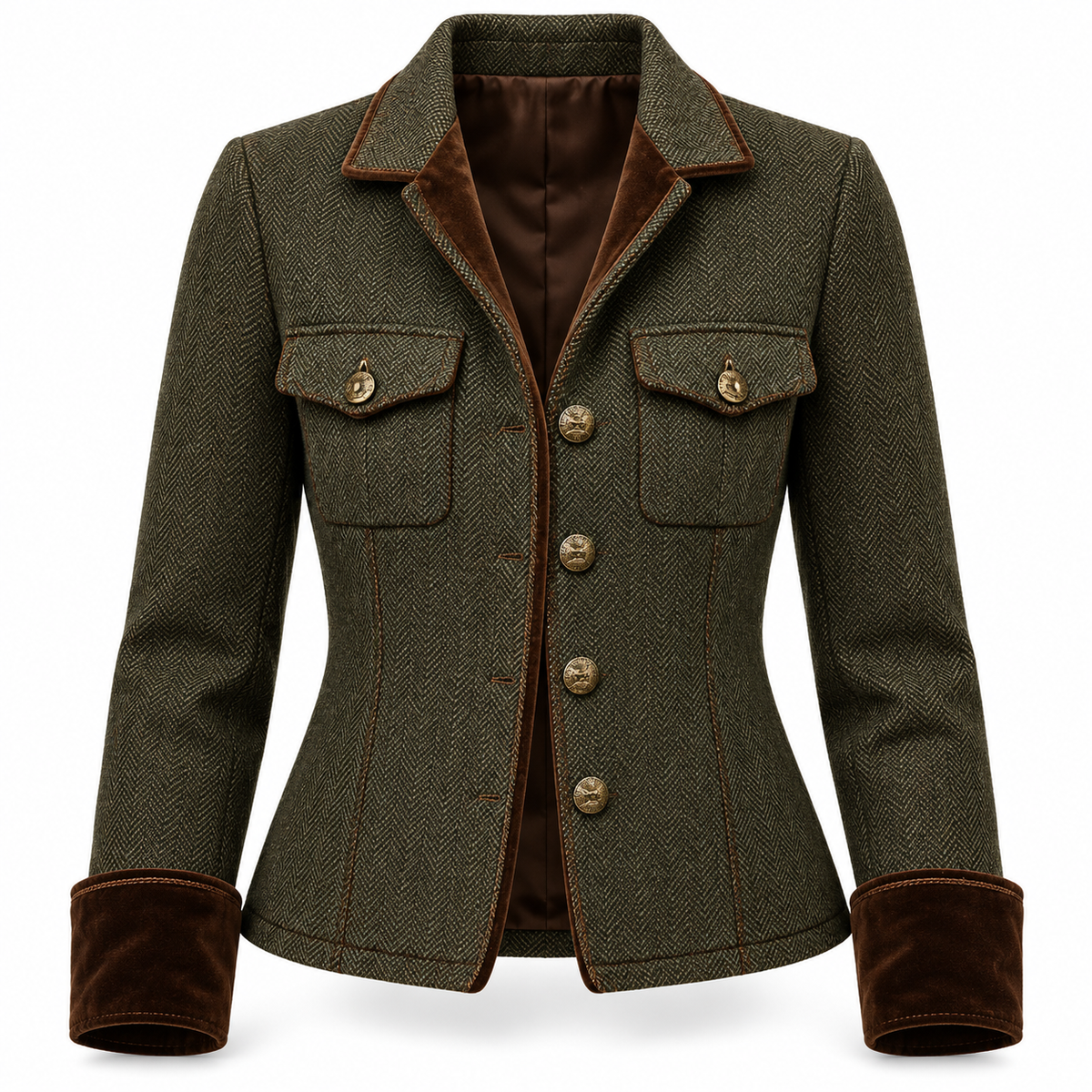 Síofra Contrast-Trim Blazer