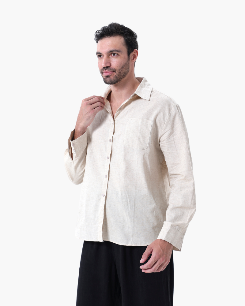 Fiachra Linen Long-Sleeve Set
